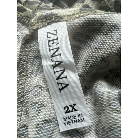 Zenana Leopard Print Soft Brushed Microfiber Cami Maxi Dress Pockets Women’s 2X - Picture 5 of 7